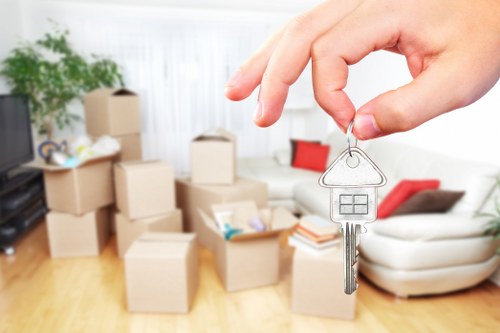 Organized storage units in Aperfield for household belongings