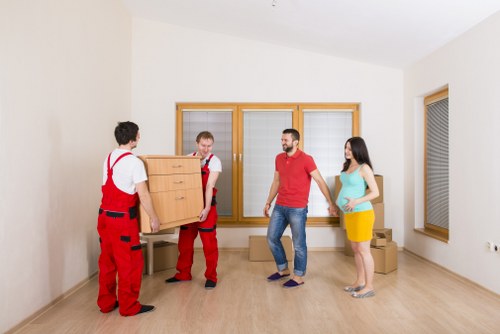 Storage unit aisle kept clear for safe access