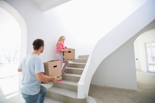 Packed belongings ready for long-term storage in Aperfield