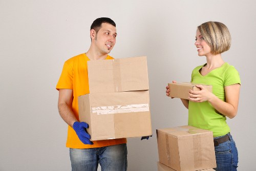Business inventory stored neatly in a secure unit